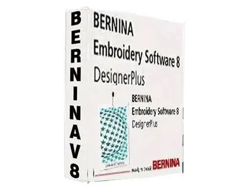 Bernina V8 Embroidery Designer Plus software — professional digitizing and embroidery creation tool for Windows (single-PC license)