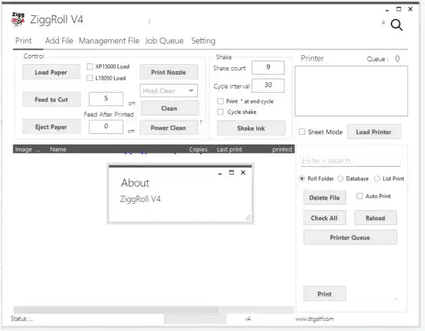 ZiggRoll V4 RIP software - RIP DTF EMBROIDERY SOFTWARE
