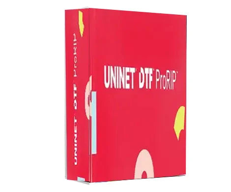 DTF ProRIP Version 3 + SmartCUT logo — professional DTF printing and film cutting software with white ink control and color management.