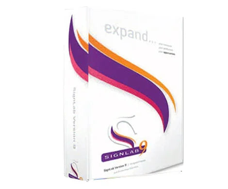 SignLab 9.1 Print & Cut interface — professional signmaking and printing software for design, RIP, and contour cutting workflows